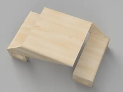 Modern Urban Outdoor Bench - Perfect for Modern Outdoor Spaces 3D print model