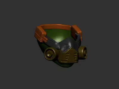 Gas mask helmet 3d model scifi sculpt 3D model buy