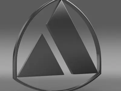 Autobianchi logo 3D model