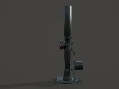 LGF1 Mortar Low-poly 3D model