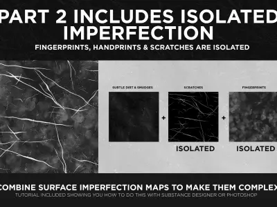ULTIMATE PACK - 150 Tileable Roughness Maps - Part 1 And 2 Texture