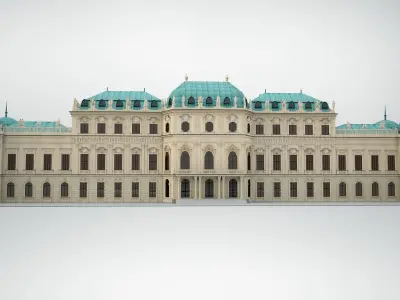 Upper Belvedere - Vienna - Austria 3D model