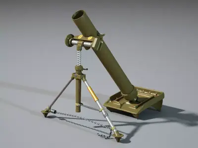 M2 MORTAR 3D model