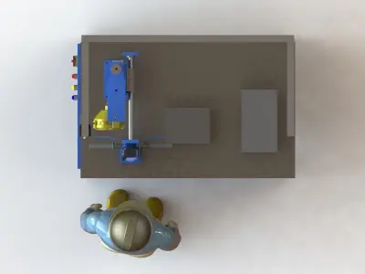 Stud bolt tightening Machine 3D model