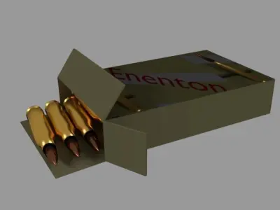 Ammo Package Free low-poly 3D model