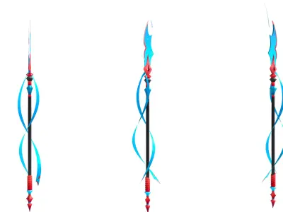 Sci-Fi Sword 3D Model 3D model