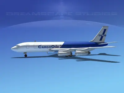 Boeing 707 Cargo One 3D model