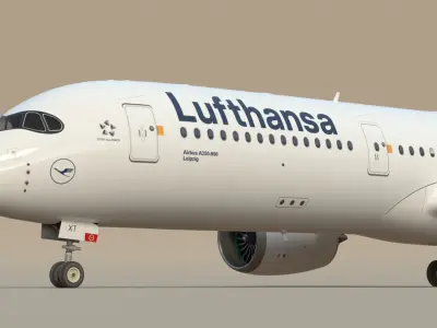 Lufthansa Airbus A350 SC 3D model