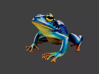 Frog Animal Low-poly 3D model