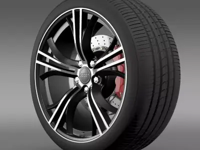 Audi R8 Exclusive wheel 3D model