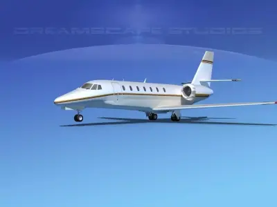 Cessna 680 Citation Sovereign V06 3D model
