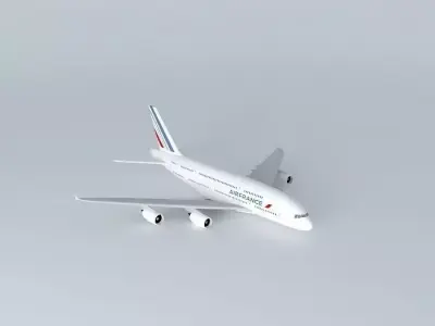 Air France A380 Free 3D model