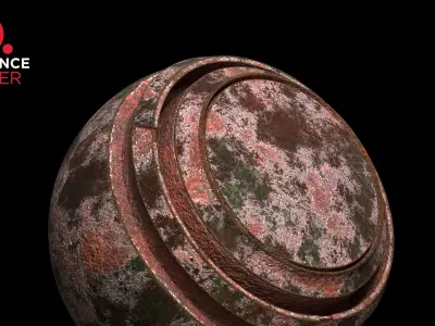 Reality Rust Metal Smart Material - Axe Model - Pbr 8k Texture Low-poly 3D model