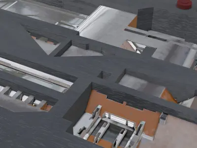 Tech Panel with different sci-fi texture variants 3D model