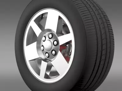 GMC Yukon XFE wheel 3D model