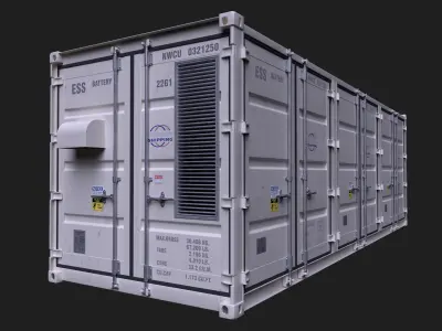 Solar Cell Thermal Energy Storage System 3D model