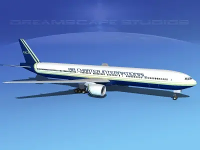 Boeing 777-300 Air Charter Intl 3D model