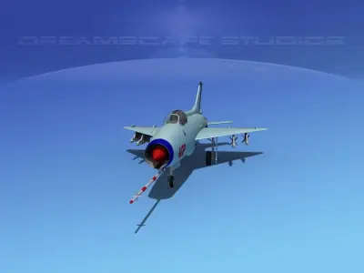 MIG-21 Fishbed V12 3D model
