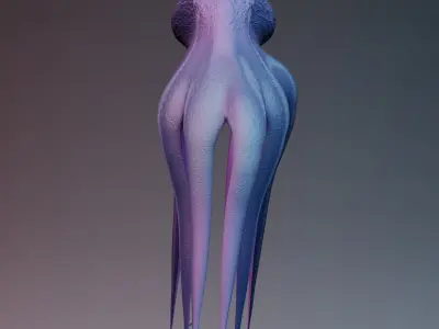 Octopus Low-poly 3D model shop