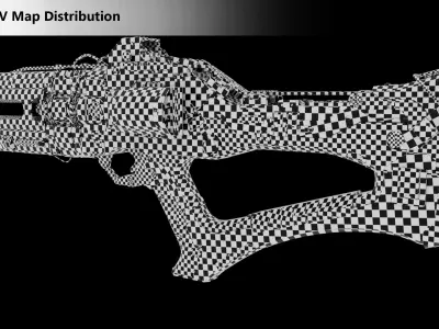 Xeno Rail Gun - A Concept 3D Weapon Low-poly 3D model