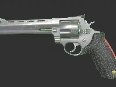 Taurus 454 Raging Bull Low-poly 3D model
