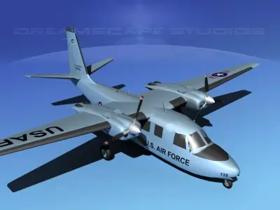 Aero Commander U-9 Air Force 3D model