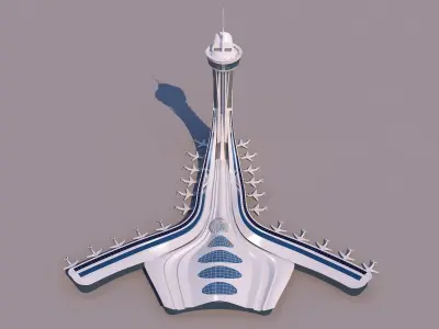 0198 - Airport Building 3D model