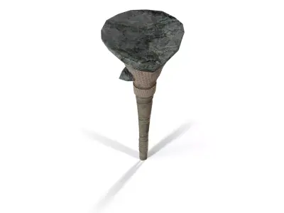 Primitive Stone War Axe Low-poly 3D model