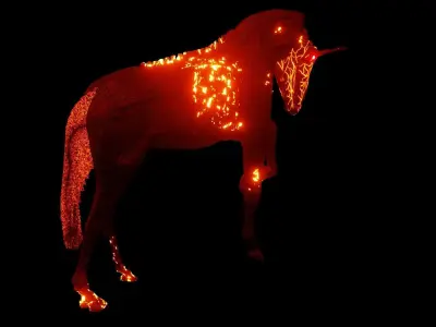 Hellish Unicorn 3D model