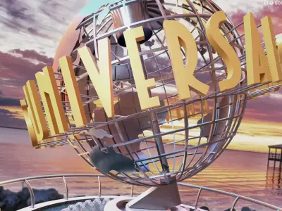 Universal Studios Metal Globe 3D model