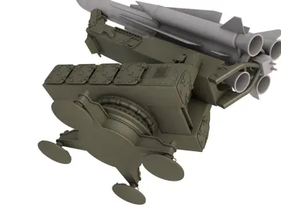 S-200 missile system 3D model