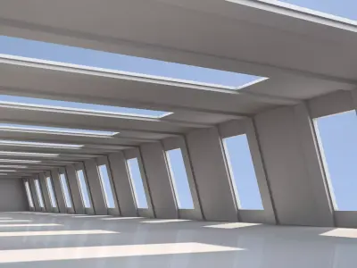 Modern Empty Tunnel 3D model order