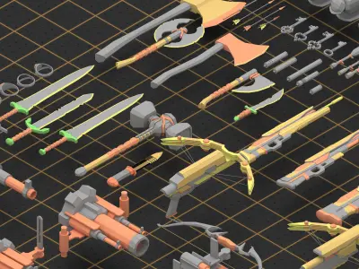 Mega Basemesh Armor Collection 2 3D model