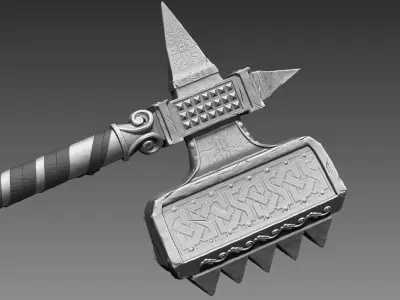 Zbrush Axe 2 3D model