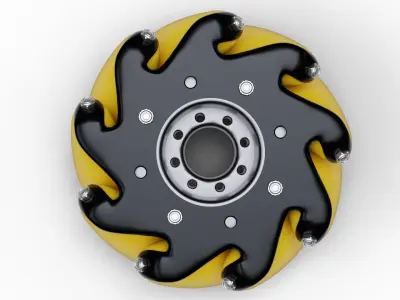 Mecanum wheel 3D model
