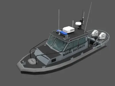 SeaArk Naval Security Low-poly 3D model