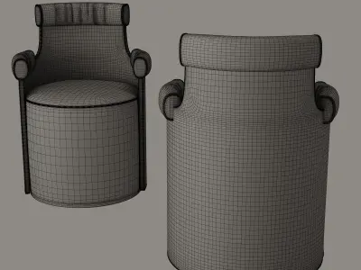 CHERRY ARMCHAIR 3D model