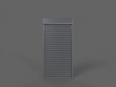 PBR Industrial Door A1 Low-poly 3D model