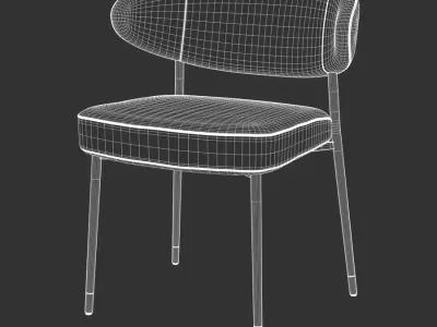  Replica Minotti Expect Chair Model, Grey 