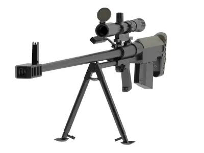 KSVK 12 Sniper Rifle 3D model