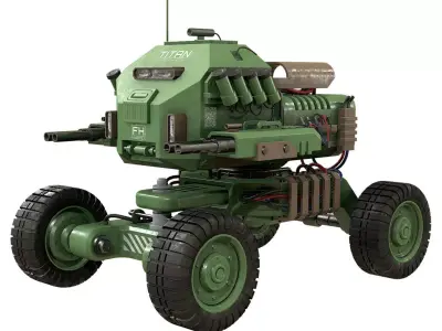 UGV Concept-1-Green 3D model