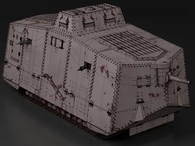 A7V Tank 3D model