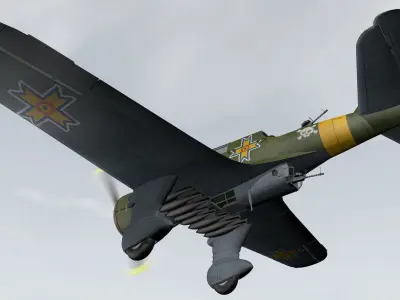 PZL P-23 Karas 3D model