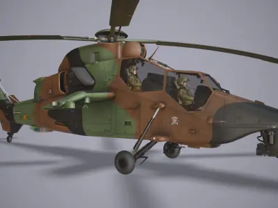 Spanish Army Helicopters Collection Low-poly 3D model