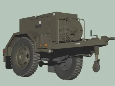 Japan Ground Self-Defense Force Power Supply Vehicles 3D model