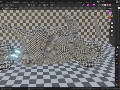 scifi power bike low poly Low-poly 3D model