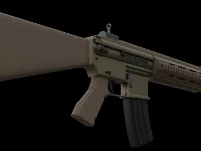 Heckler and Koch HK-416 German Assault Rifle Free 3D model