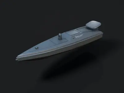 Magura V5 Unmanned surface vessel Low-poly 3D model