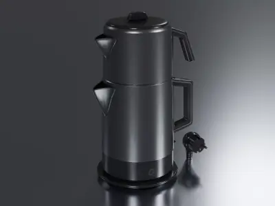 Tea Machine Low-poly 3D model