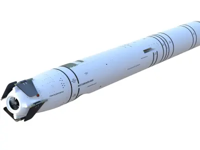9M727 version of R-500 missile for Iskander-K system 3D model